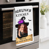 Custom Witchy Kitchen Towel - Personalized Halloween Birthday Gifts For Witch, Wife, Daughter, Besties, Sisters, Granddaughter, Grandma, Mom, Yourself - Into The Soup, Darling