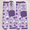 Custom Shh I'm Reading Crew Socks - Personalized Bookish Gifts For Book Lovers, Bookworms, Readers - One Page At A Time