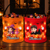 Custom Photo LED Light Bucket Bag - Personalized Halloween Birthday Gifts For Kids - Born To Be Spooky