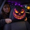 Custom Car Headrest Covers - Personalized Halloween Decor Birthday Gifts For Mom, Dad, Brother, Sister - Creep It Real, Drive