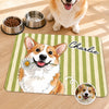 Custom Photo Pet Feeding Mat - Personalized Birthday Gifts For Dog Cat Lovers, Dog Dad And Mom, Cat Owners - Fur Baby, Sweet Love