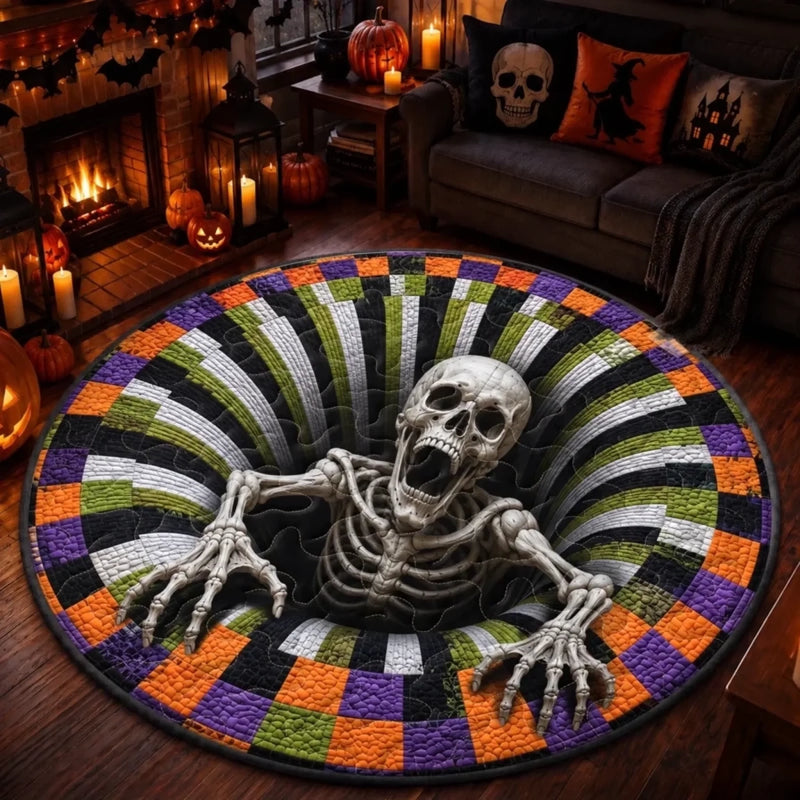 Custom 3D Octopus Vortex Rug - Personalized Spooky Halloween Decor - Spooky Season