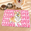 Custom Photo Pet Feeding Mat - Personalized Birthday Gifts For Dog Cat Lovers, Dog Dad And Mom, Cat Owners - Trendy Paws