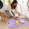 Custom Photo Pet Feeding Mat - Personalized Birthday Gifts For Dog Cat Lovers, Dog Dad And Mom, Cat Owners - Trendy Paws