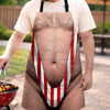 Custom Funny Apron With Pocket - Personalized Birthday Gifts For Husband, Son, Grandson, Brother, Grandpa, Dad, Yourself - Dangerous Levels Of Hotness