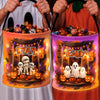 Custom LED Light Bucket Bag - Personalized Halloween Birthday Gifts For Kids - Spooky Sweet And So Cute