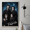 Custom Photo Haunted Victorian Gothic Vertical Poster - Personalized Halloween Decor Birthday Gifts For Mom, Dad, Brother, Sister - Spooky Together, Better Forever