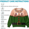 Custom Funny Ugly Sweatshirt - Personalized Christmas Birthday Gifts For Husband, Son, Grandson, Brother, Grandpa, Dad, Yourself - Check Out My Holiday Cheer