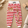 Custom Letter Unisex Sweatpants - Personalized Christmas Birthday Gifts For Mom, Dad, Brother, Sister - Sweetest Cookie Crew In Town