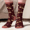 Custom Shh I'm Reading Crew Socks - Personalized Bookish Gifts For Book Lovers, Bookworms, Readers - Lost In A Great Story