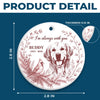 Custom Photo Ceramic Ornament - Personalized Pet Christmas Memorial Sympathy Gifts For Dogs, Cats - Forever Our Sweetest Friend