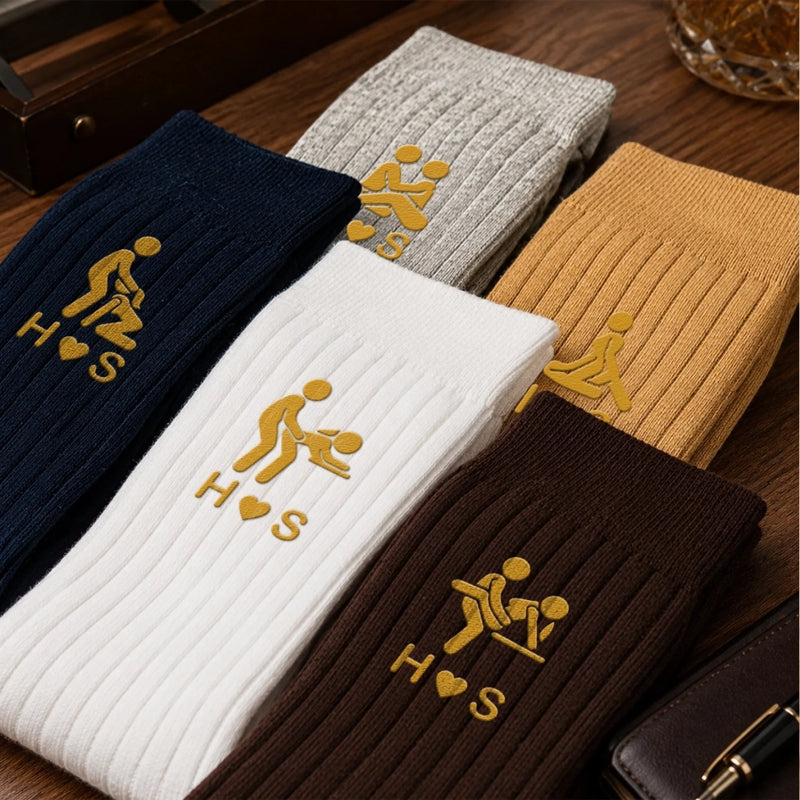 Custom Funny Embroidered Socks - Personalized Birthday Gifts For Husband, Boyfriend, Him And Her - You’re My Favorite Bad Decision
