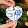 Custom Photo Ceramic Ornament - Personalized Pet Christmas Memorial Sympathy Gifts For Dogs, Cats - A Piece Of My Heart Went With You