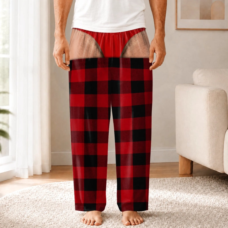 Custom Funny Pajama Pants - Personalized Christmas Birthday Gifts For Husband, Son, Grandson, Brother, Grandpa, Dad, Yourself - Do Not Disturb My Dreams