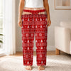 Custom Funny Pajama Pants - Personalized Christmas Birthday Gifts For Wife, Daughter, Besties, Sisters, Granddaughter, Grandma, Mom, Yourself - Too Cozy To Care