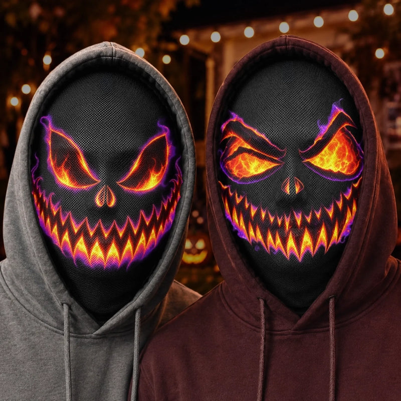 Custom Creepy Pumpkin Balaclava Mask - Personalized Halloween Birthday Gifts For Him, Her - Feel The Spooky Inner Fire