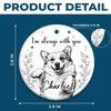 Custom Photo Ceramic Ornament - Personalized Pet Christmas Memorial Sympathy Gifts For Dogs, Cats - Forever Present In Heart