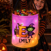 Custom LED Light Bucket Bag - Personalized Halloween Birthday Gifts For Kids - Spooky Fun Starts Here