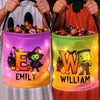 Custom LED Light Bucket Bag - Personalized Halloween Birthday Gifts For Kids - Spooky Fun Starts Here