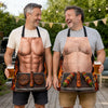 Custom Funny Apron With Pocket - Personalized Grilling Gifts For BBQ Lovers, Husband, Son, Grandson, Brother, Grandpa, Dad, Yourself - Born To Grill Hot Food
