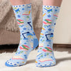Custom Shh I'm Reading Crew Socks - Personalized Bookish Gifts For Book Lovers, Bookworms, Readers - Quietly Obsessed With Books