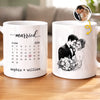 Custom Photo Mug - Personalized Anniversary Wedding Gifts For Husband And Wife, Him And Her - Together Is Our Favorite Place