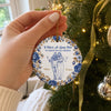 Custom Ceramic Ornament - Personalized Best Friend Christmas Birthday Gifts For Women, Besties, Sisters, BFF - Friends Are For Life