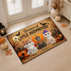 Custom Home Decor Decorative Mat - Personalized Halloween Decor Birthday Gifts For Cat Lovers, Cat Mom And Dad - Spooky Paws Club