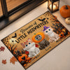 Custom Home Decor Decorative Mat - Personalized Halloween Decor Birthday Gifts For Cat Lovers, Cat Mom And Dad - Spooky Paws Club