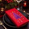 Custom Cotton Napkin - Personalized Christmas Birthday Gifts For Mom, Dad, Brother, Sister - Love Grows Around The Christmas Tree
