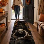 3D Skeleton Vortex Runner Rug - Halloween Decor Gifts For Mom, Dad, Brother, Sister - Spooky Season Is Calling