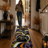 3D Skeleton Vortex Runner Rug - Halloween Decor Gifts For Mom, Dad, Brother, Sister - Fright Night Begins