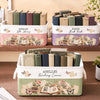 Custom Storage Basket - Personalized Bookish Gifts For Book Lovers, Bookworms, Readers - Peaceful Place For Good Stories