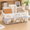 Custom Storage Basket - Personalized Bookish Gifts For Book Lovers, Bookworms, Readers - Peaceful Place For Good Stories