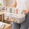 Custom Storage Basket - Personalized Bookish Gifts For Book Lovers, Bookworms, Readers - Peaceful Place For Good Stories