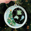 Custom Long Distance Acrylic Ornament - Personalized Christmas Birthday Gifts For Mom, Dad, Brother, Sister - Always Connected Deep In Hearts