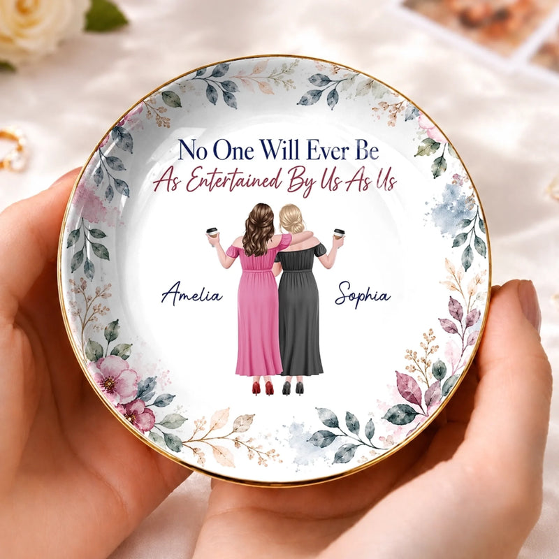 Custom Jewelry Dish - Personalized Best Friend Birthday Gifts For Women, Besties, Sisters, BFF - Our Kind Of Forever