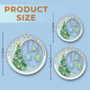 Custom Long Distance Acrylic Ornament - Personalized Best Friend Christmas Birthday Gifts For Women, Besties, Sisters, BFF - Sisters Across The Map