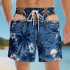 Custom Funny Men Swim Trunks - Personalized Summer Vacation And Travel Gifts For Husband, Son, Grandson, Brother, Grandpa, Dad, Yourself - Party Hard Under The Sun
