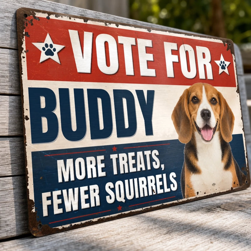 Custom Photo Home Decor Metal Sign - Personalized  Birthday Gifts For Dog Cat Lovers, Dog Dad And Mom, Cat Owners - The Pawfect Candidate