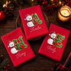 Custom Snowman Cotton Napkin - Personalized Christmas Birthday Gifts For Mom, Dad, Brother, Sister - Merry Moments Together
