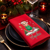 Custom Cotton Napkin - Personalized Christmas Birthday Gifts For Mom, Dad, Brother, Sister - Making Merry Memories