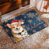 Custom Photo Home Decor Decorative Mat - Personalized  Christmas Birthday Gifts For Dog Cat Lovers, Dog Dad And Mom, Cat Owners - Paws And Holiday Cheer
