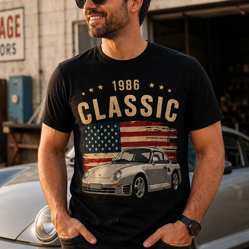 Custom Photo T-shirt, Hoodie -  Personalized Birthday Gifts For Husband, Son, Grandson, Brother, Grandpa, Dad, Yourself - Cruising Through The Good Old Days