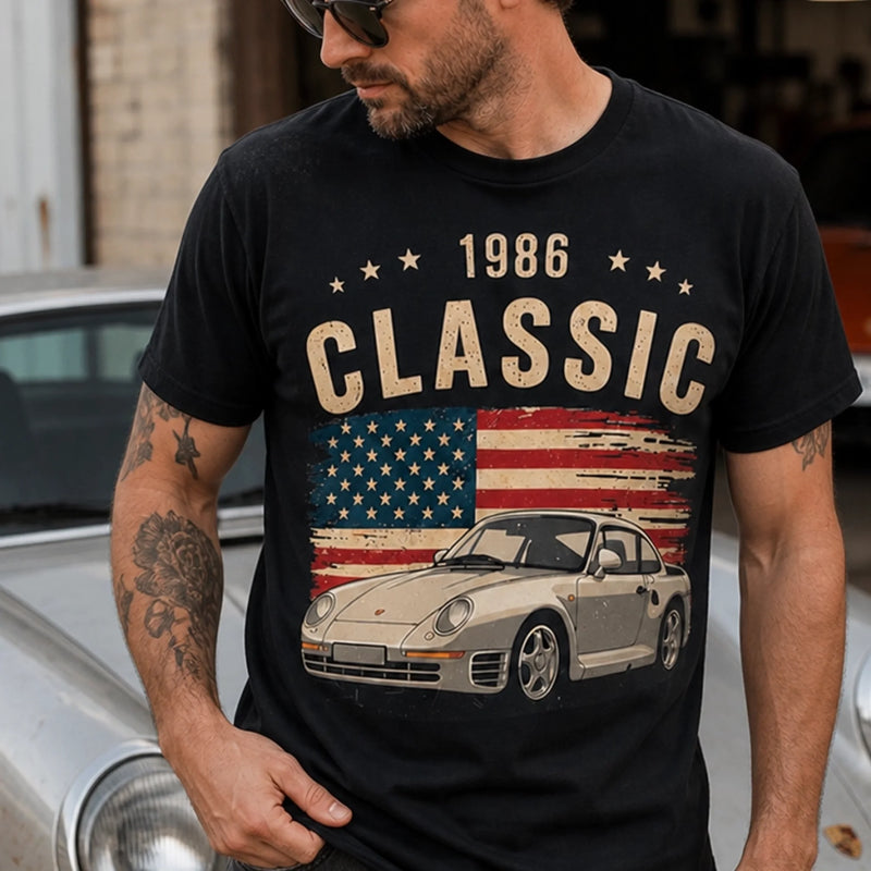 Custom Photo T-shirt, Hoodie -  Personalized Birthday Gifts For Husband, Son, Grandson, Brother, Grandpa, Dad, Yourself - Cruising Through The Good Old Days