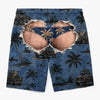 Custom Funny Men Swim Trunks - Personalized Summer Vacation And Travel Gifts For Husband, Son, Grandson, Brother, Grandpa, Dad, Yourself - Catch Waves And Enjoy Sun