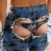 Custom Funny Men Swim Trunks - Personalized Summer Vacation And Travel Gifts For Husband, Son, Grandson, Brother, Grandpa, Dad, Yourself - Catch Waves And Enjoy Sun
