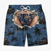 Custom Funny Men Swim Trunks - Personalized Summer Vacation And Travel Gifts For Husband, Son, Grandson, Brother, Grandpa, Dad, Yourself - Catch Waves And Enjoy Sun