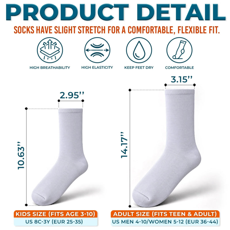Custom Sport Crew Socks -  Personalized Birthday Gifts For Sports Fans, Sports Lovers - Born To Play Hard