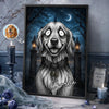 Custom Photo Gothic Vertical Poster - Personalized Halloween Birthday Gifts For Dog Cat Lovers, Dog Dad And Mom, Cat Owners - A Little Bit Spooky